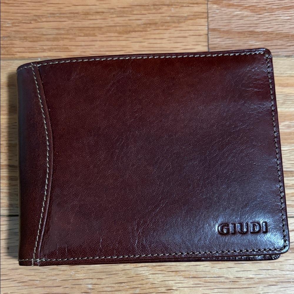 Giudi Brown Leather Wallet for Men